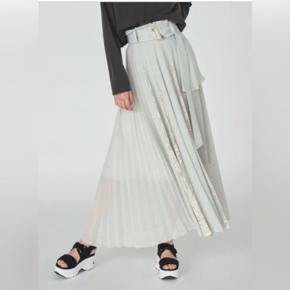 Snydel Elegant Mint Green maxi skirt
